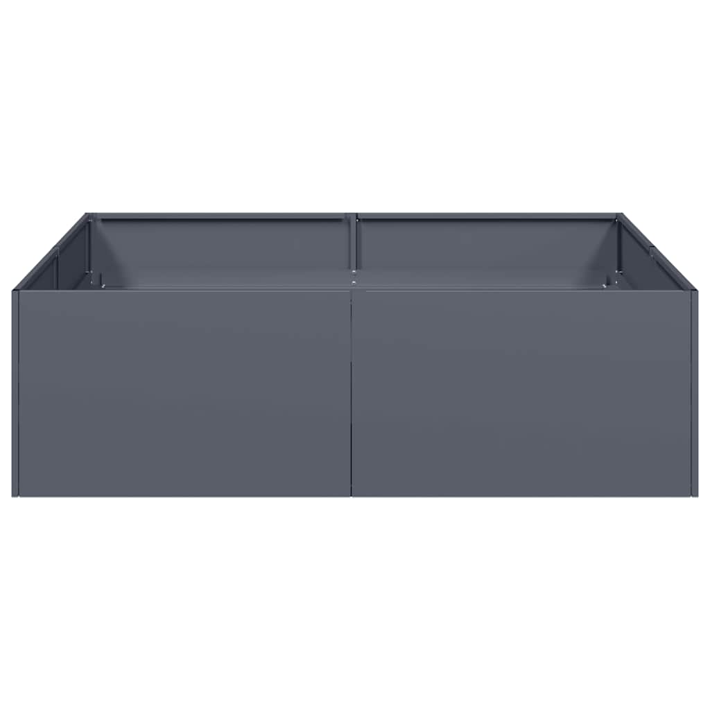Planter Anthracite 100x100x30 cm Steel