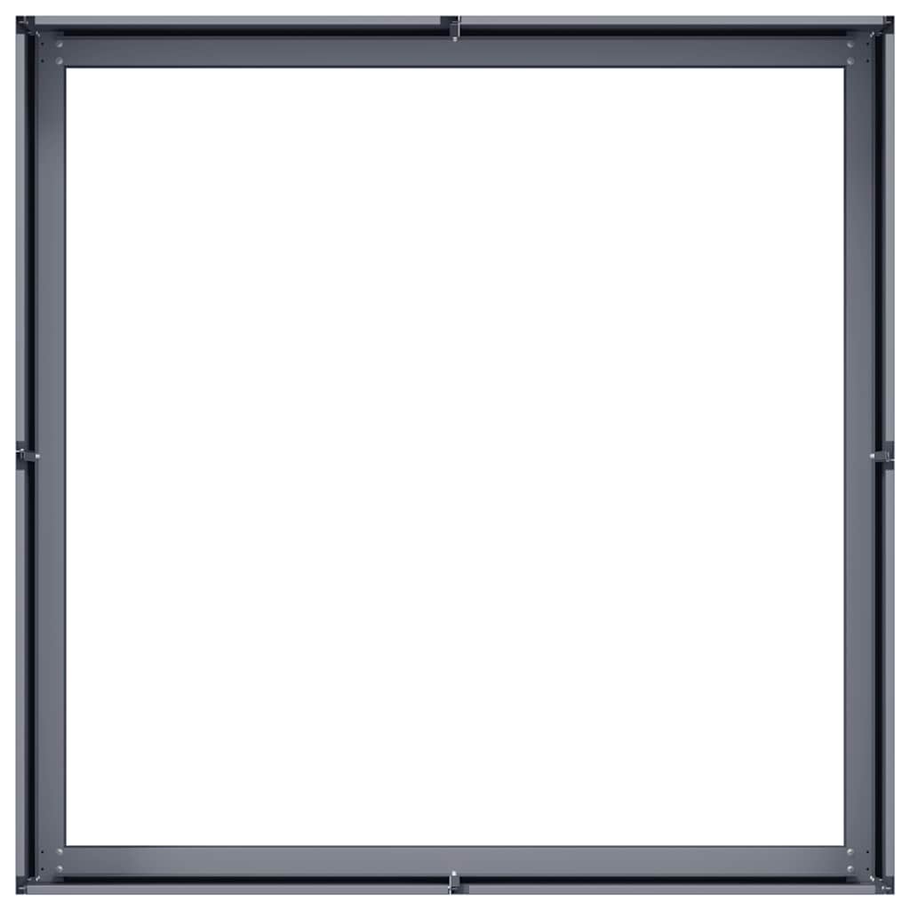 Planter Anthracite 100x100x30 cm Steel