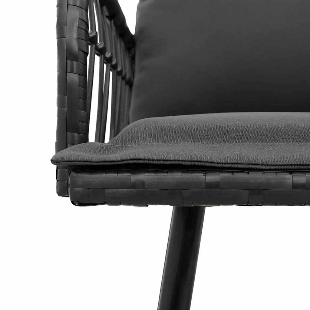 Sofa with Cushion Grey x x Metal