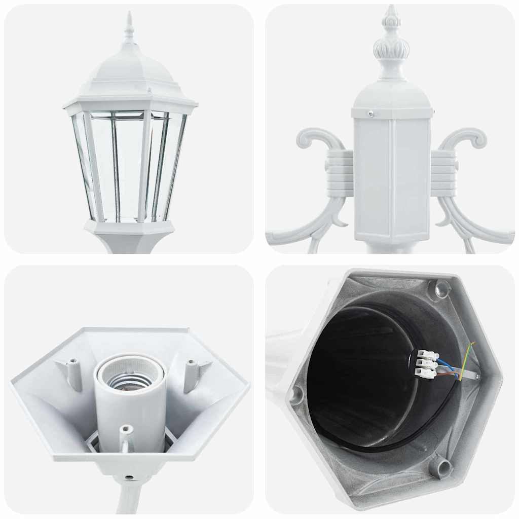 Garden Light White 235 cm Aluminium