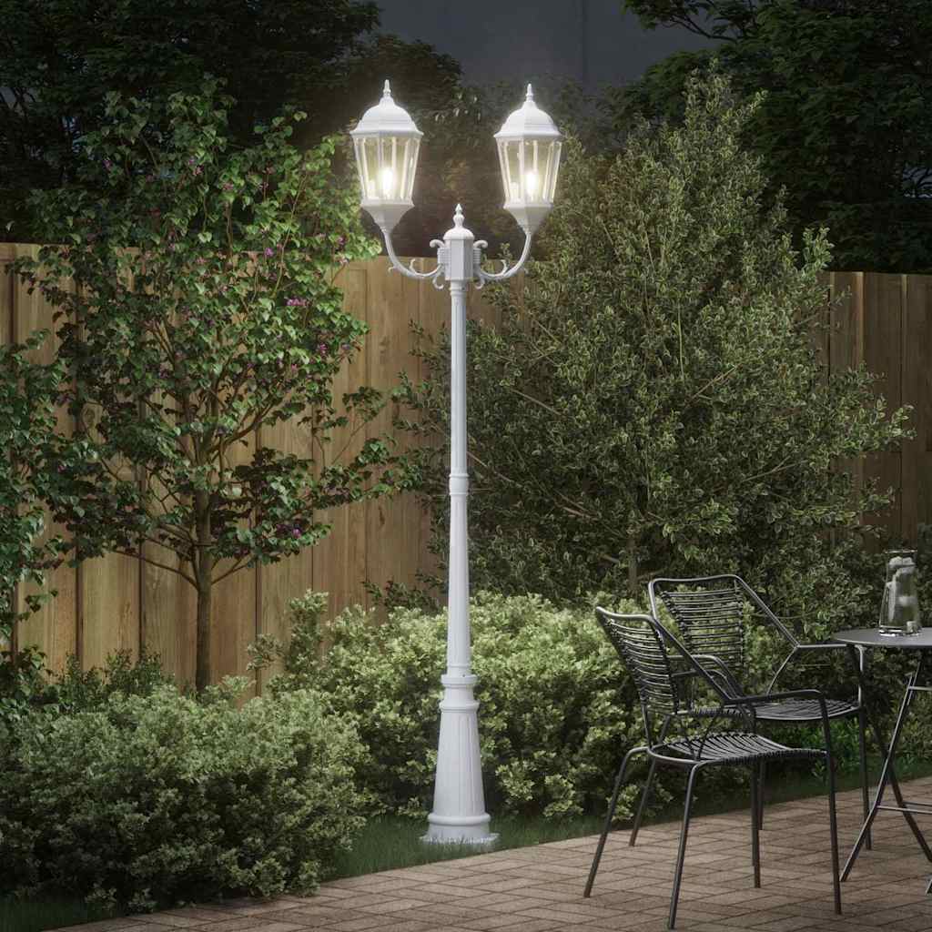 Garden Light White 235 cm Aluminium