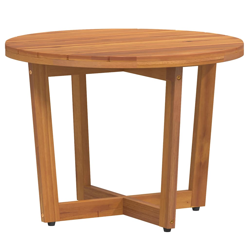 Garden Side Table Round Ø55x40 cm Solid Wood Acacia