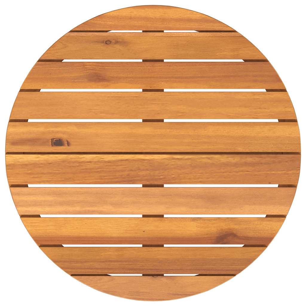 Garden Side Table Round Ø70x75 cm Solid Wood Acacia