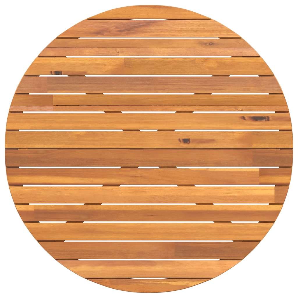 Garden Dining Table Round Ø110x75 cm Solid Wood Acacia