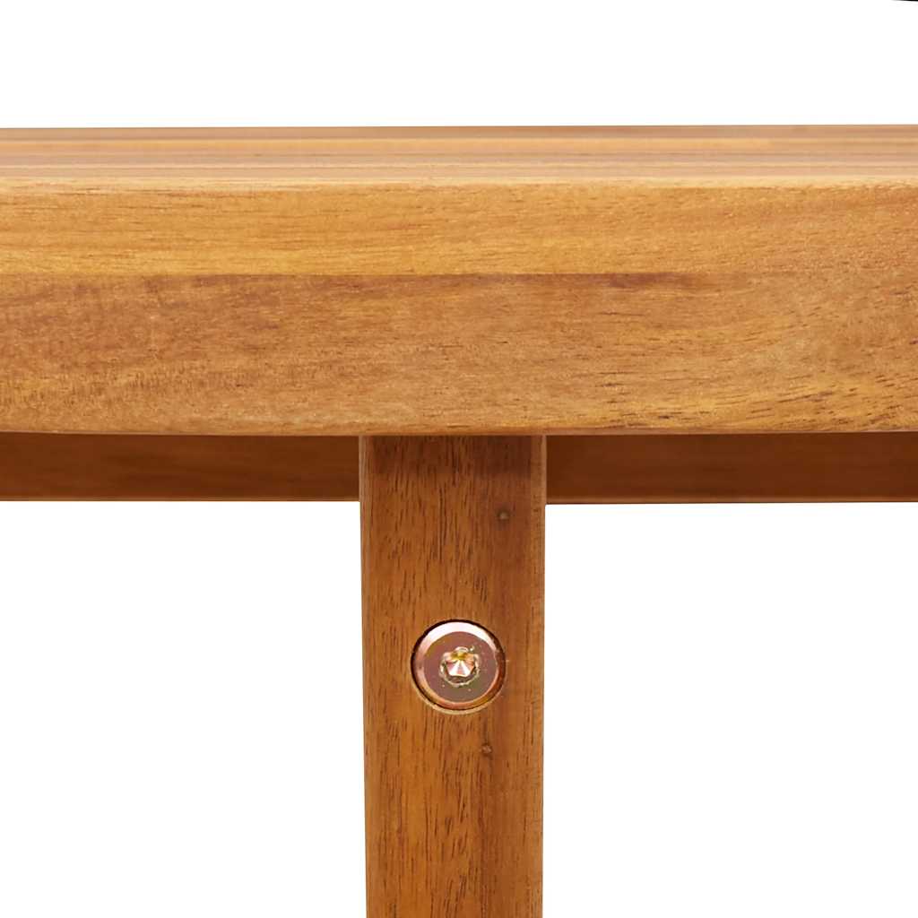 Garden Dining Table Round Ø110x75 cm Solid Wood Acacia