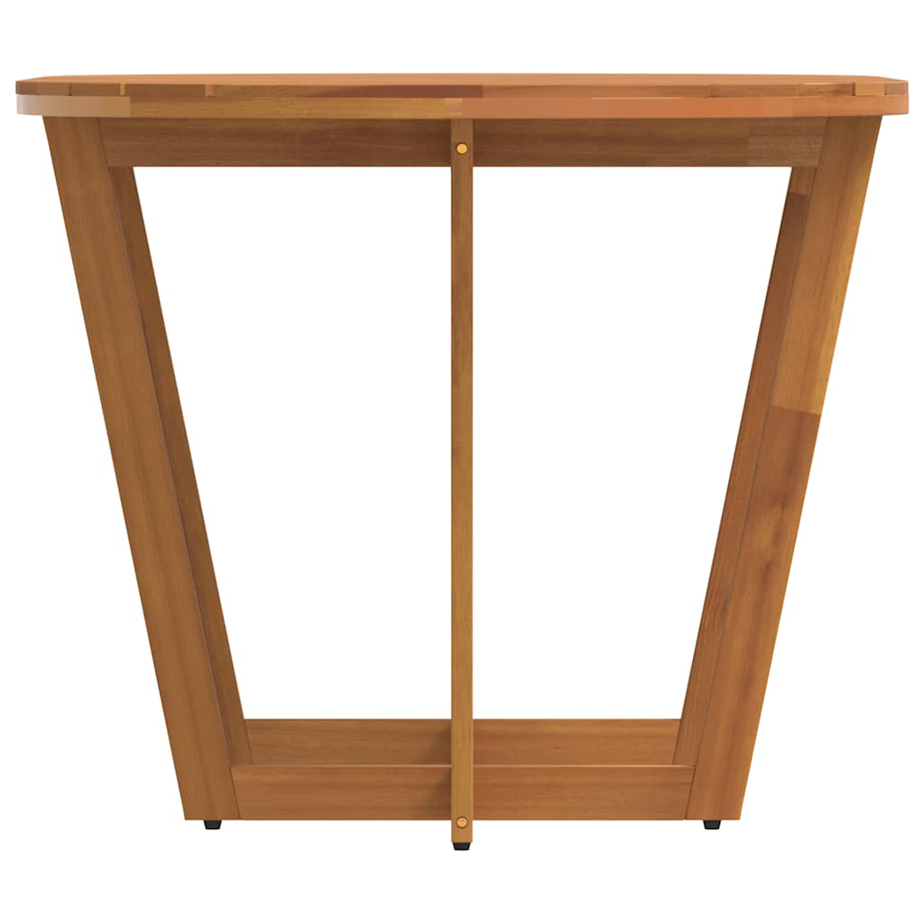 Garden Dining Table Oval 150x90x75 cm Solid Wood Acacia