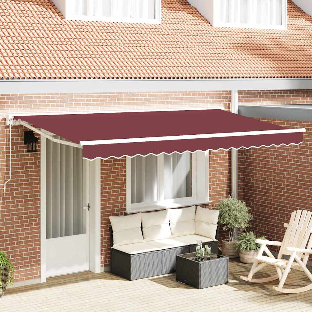 Awning Replacement Fabric Burgundy 400 x 200 cm Canvas