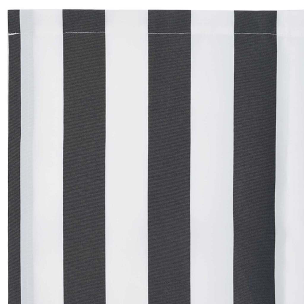 Awning Replacement Fabric Anthracite and White 330 x 195 cm