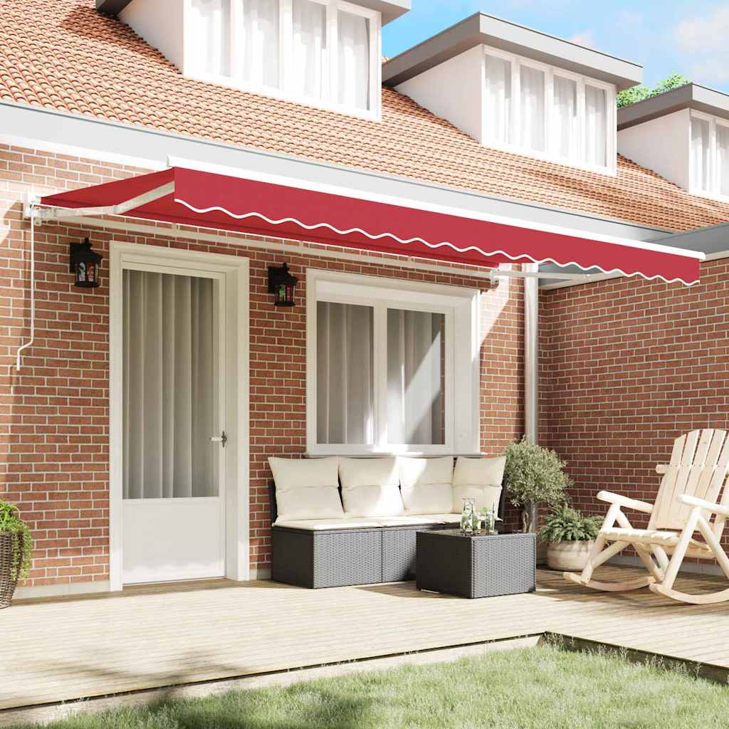 Awning Replacement Fabric Red 400 x 200 cm Canvas