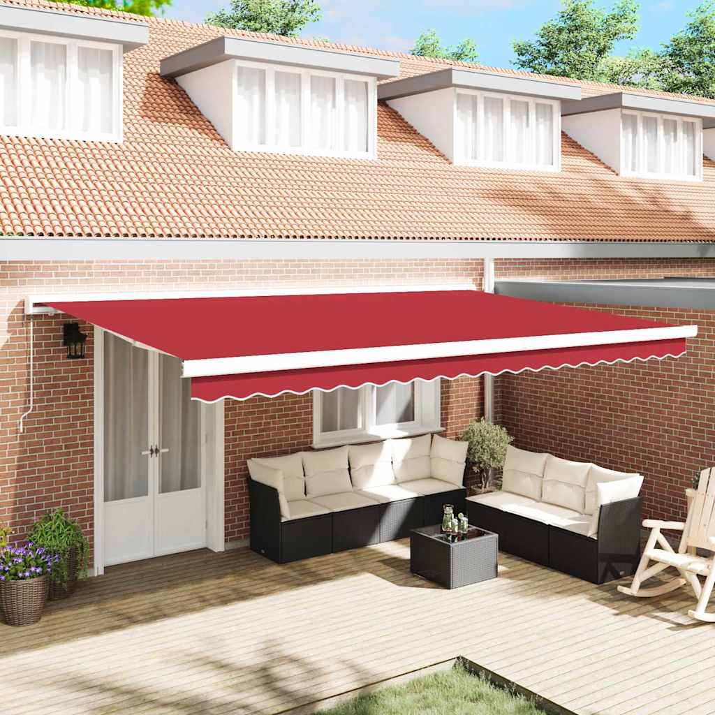 Awning Replacement Fabric Red 500 x 350 cm Canvas