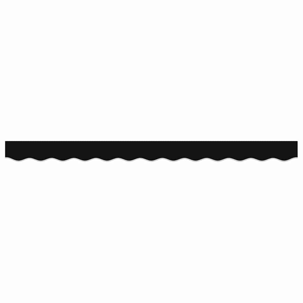 Awning Valance Black 2.3 x 0.2 m Canvas