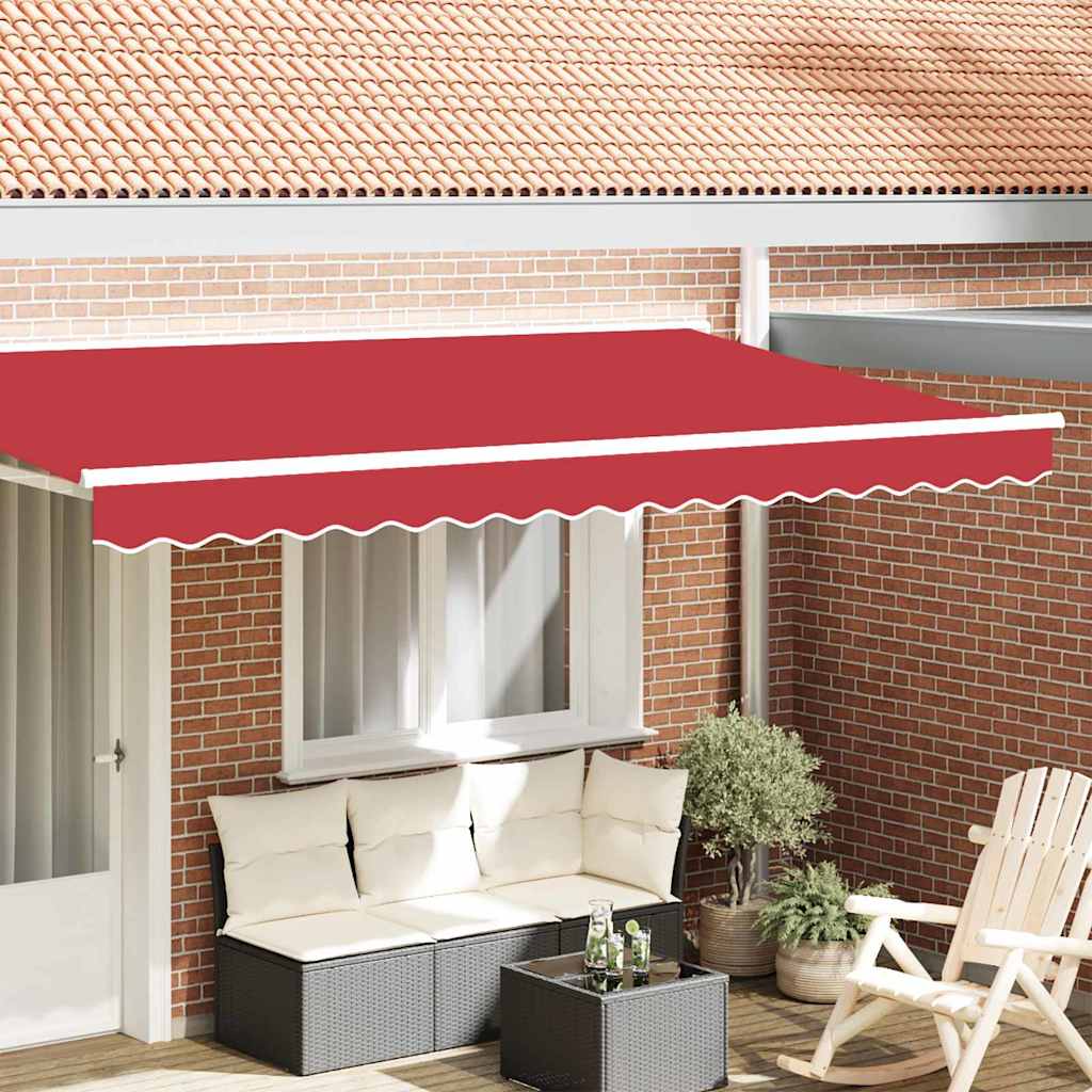 Awning Valance Red 3.8 x 0.2 m Canvas