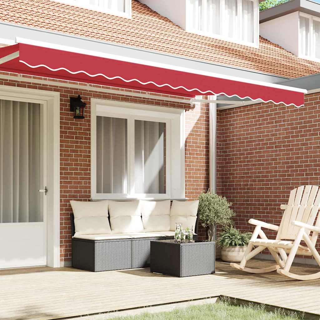 Awning Valance Red 3.8 x 0.2 m Canvas