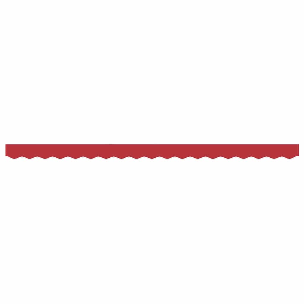 Awning Valance Red 3.8 x 0.2 m Canvas