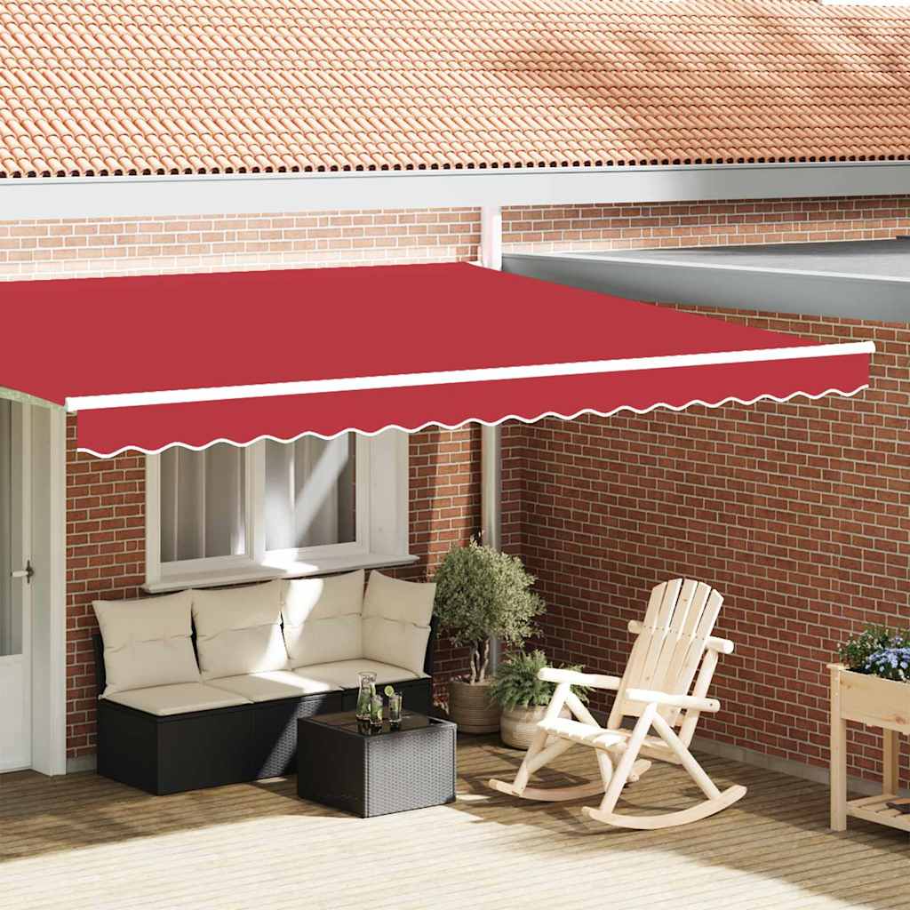 Awning Valance Red 4.3 x 0.2 m Canvas