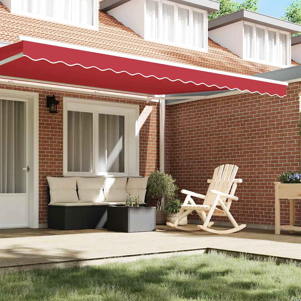 Awning Valance Red 4.3 x 0.2 m Canvas