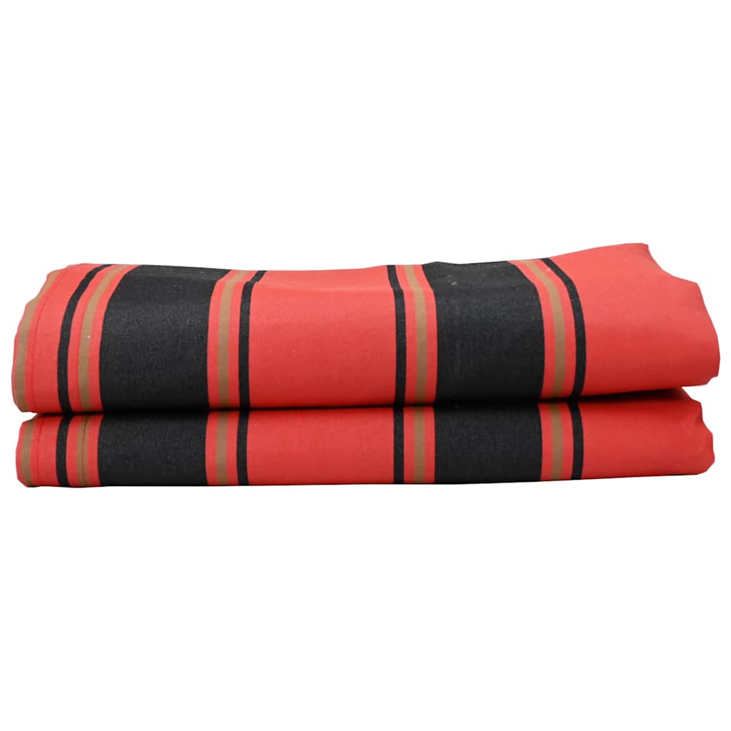 Awning Replacement Fabric Orange and black 10 x 1.6 m Fabric
