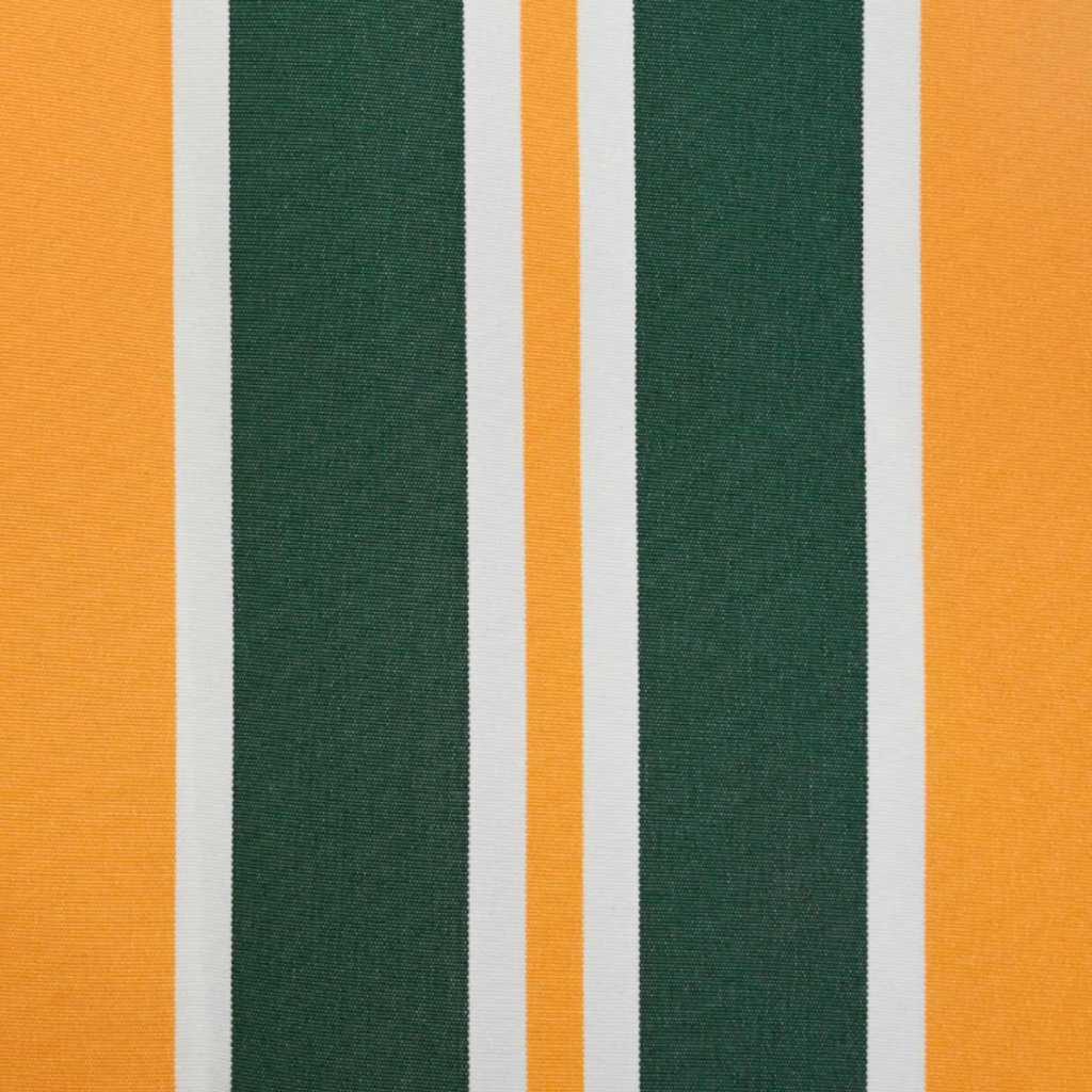 Awning Replacement Fabric Green and yellow 10 x 1.6 m Fabric