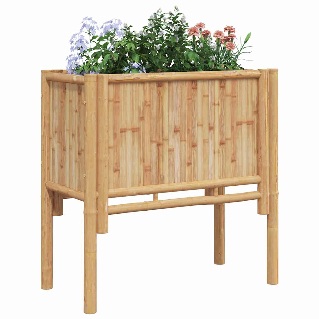 Garden Raised Bed Brown 70 x 35 x 70 cm Bamboo