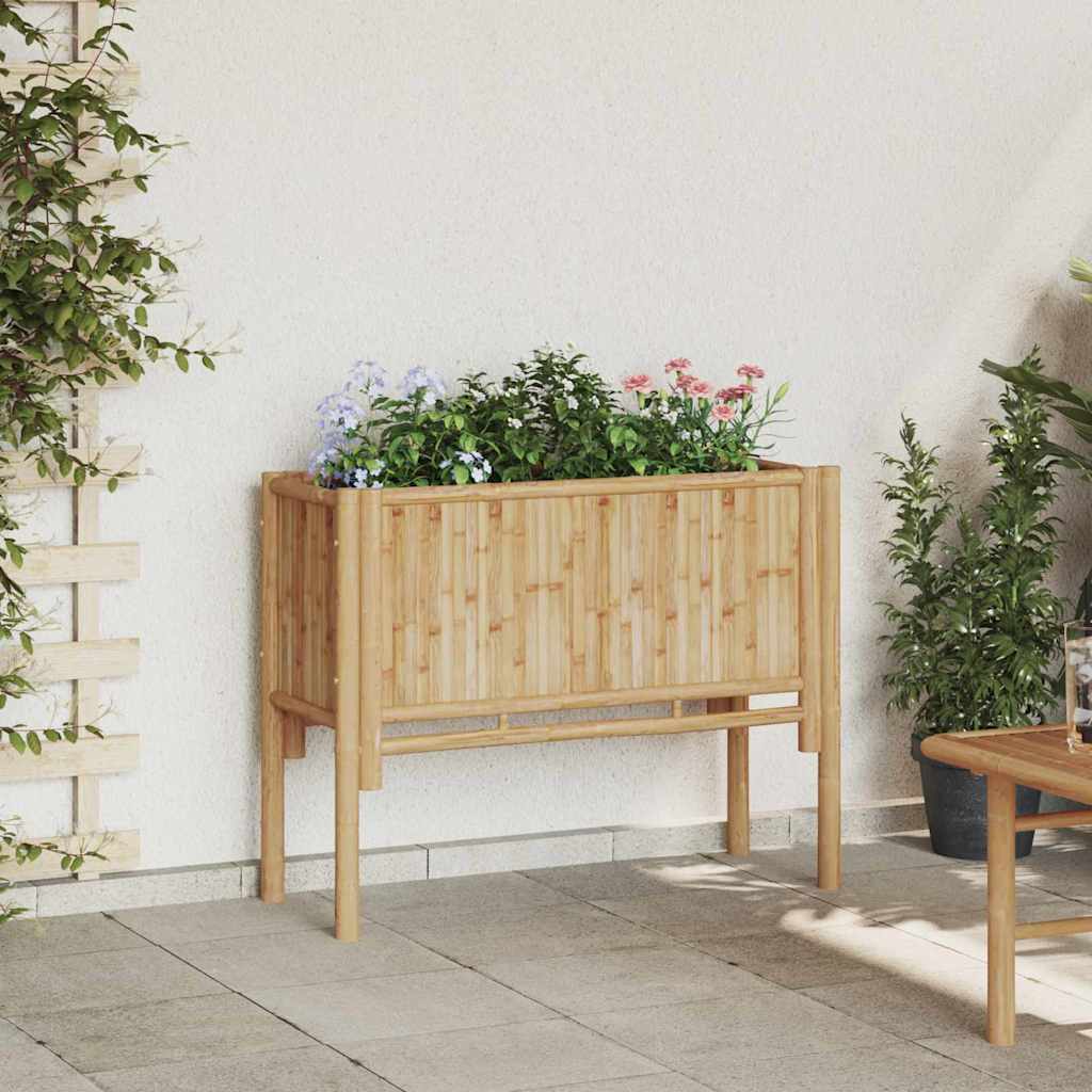 Garden Raised Bed Brown 90 x 35 x 70 cm Bamboo