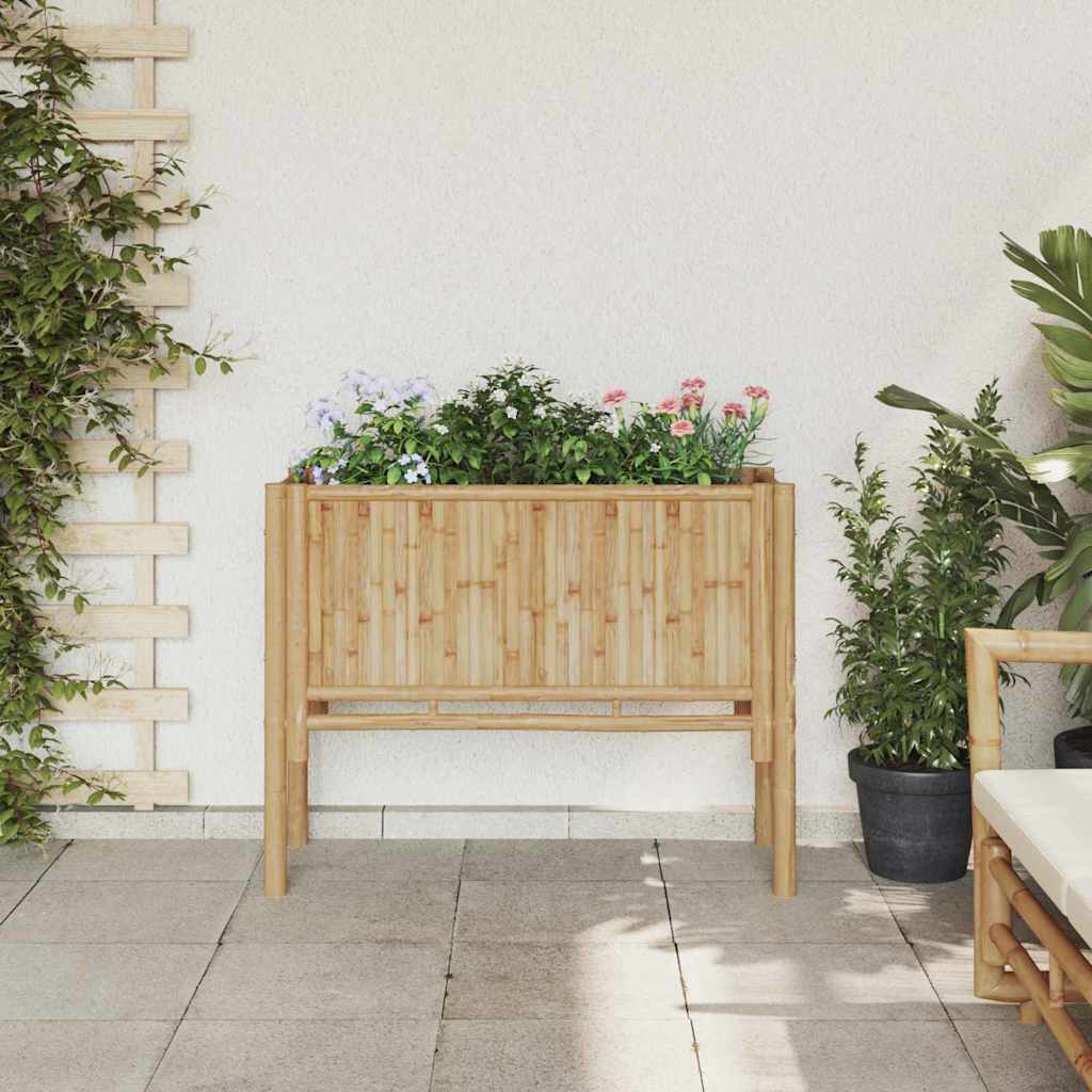Garden Raised Bed Brown 90 x 35 x 70 cm Bamboo