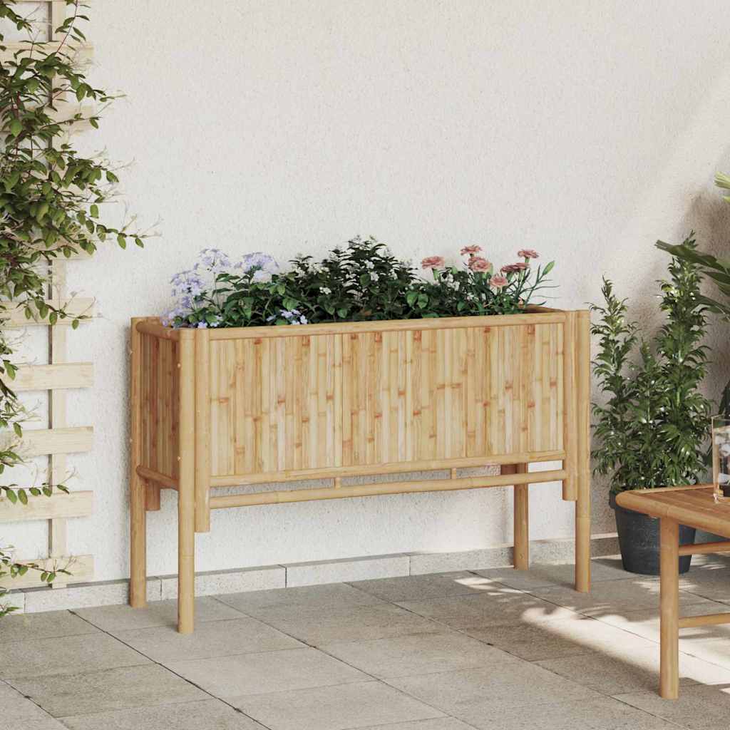 Garden Raised Bed Brown 110 x 35 x 70 cm Bamboo