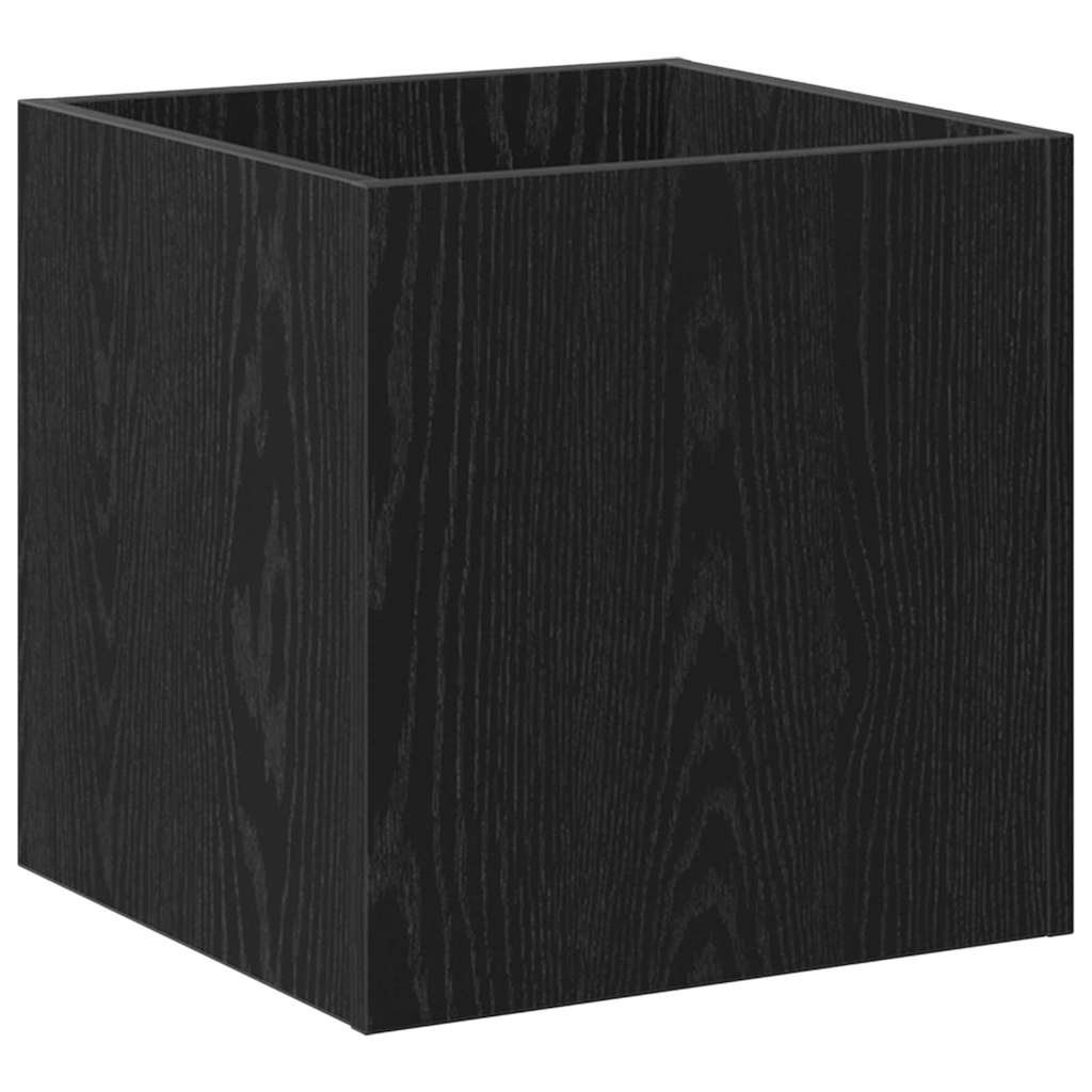 Planter Box Black Oak 40 x 38.5 x 40 cm Engineered Wood