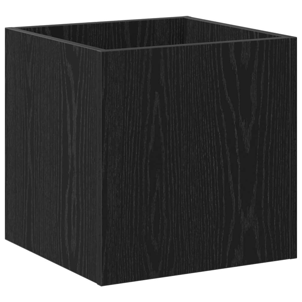 Planter Box Black Oak 40 x 38.5 x 40 cm Engineered Wood