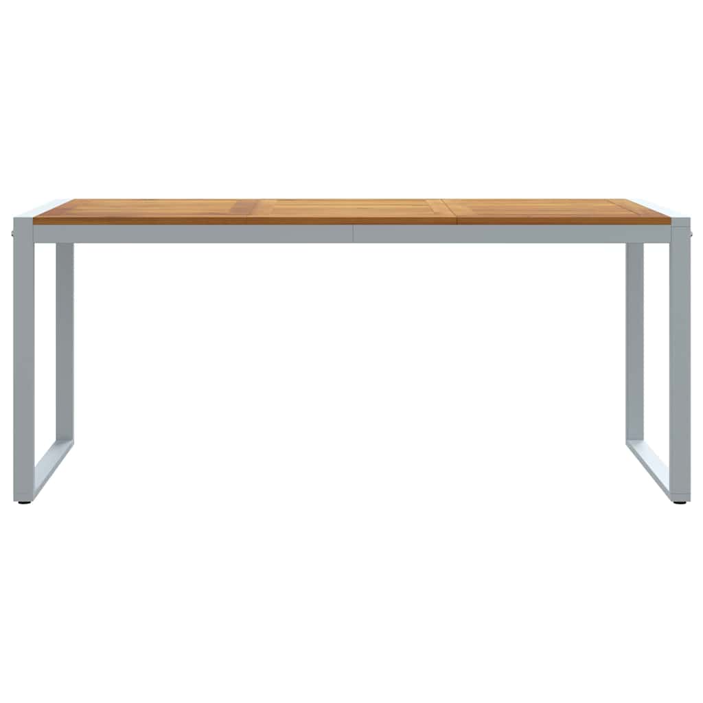Garden Dining Table Grey 180 x 90 x 75 cm
