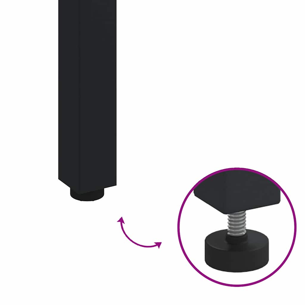 Outdoor Tables Natural and black 150 x 90 x 75 cm