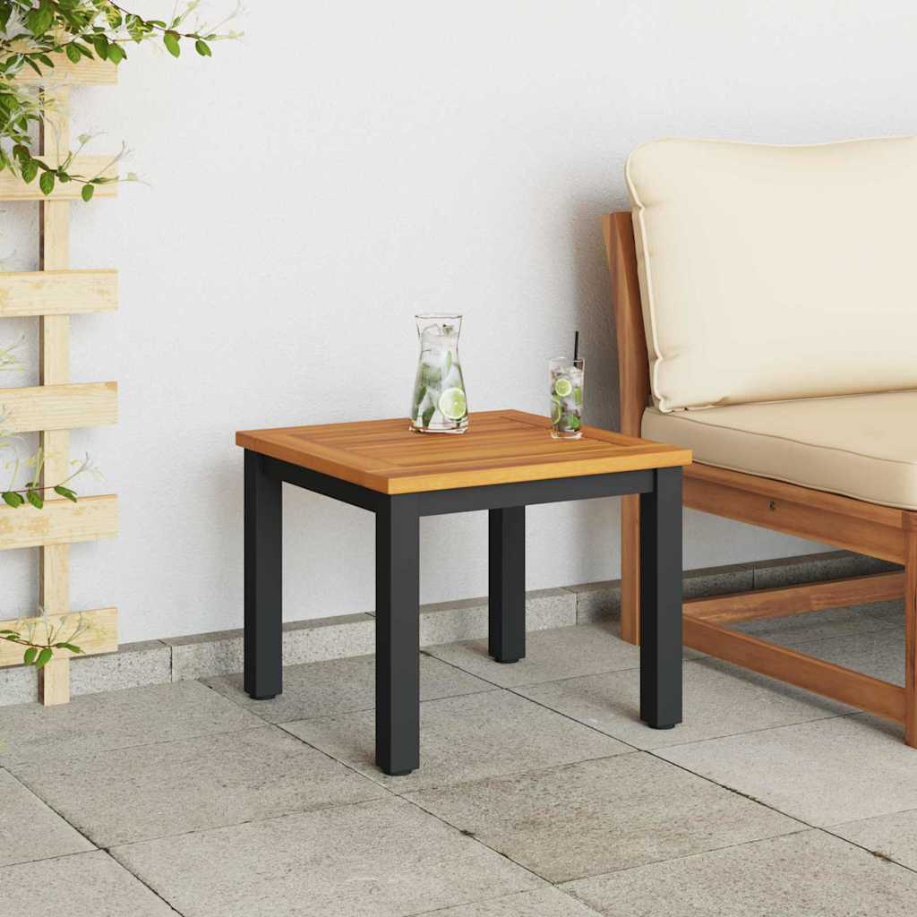 Outdoor Tables Natural and black 45 x 45 x 38 cm