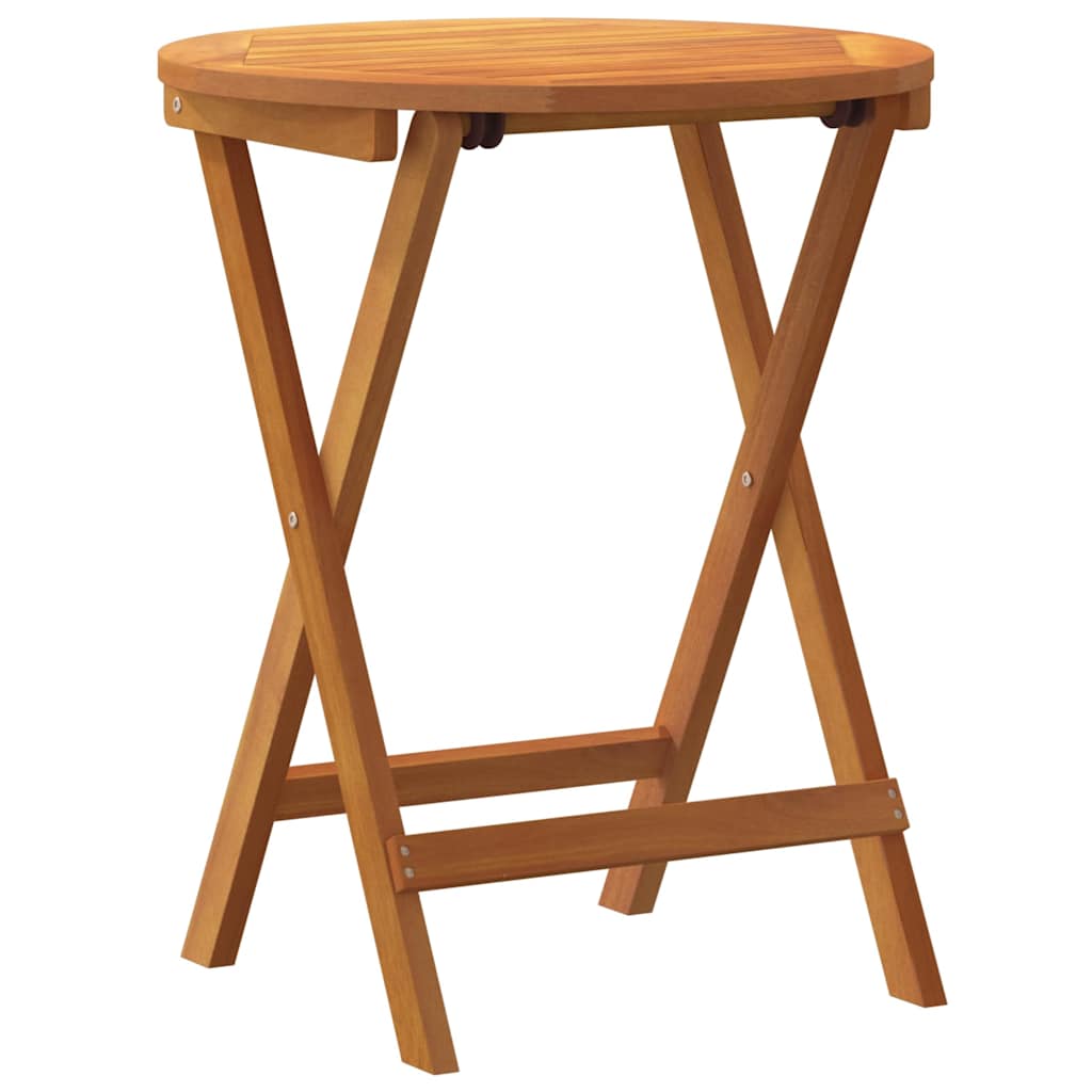 Folding Garden Table Natural 60 x 60 x 72 cm Solid acacia wood
