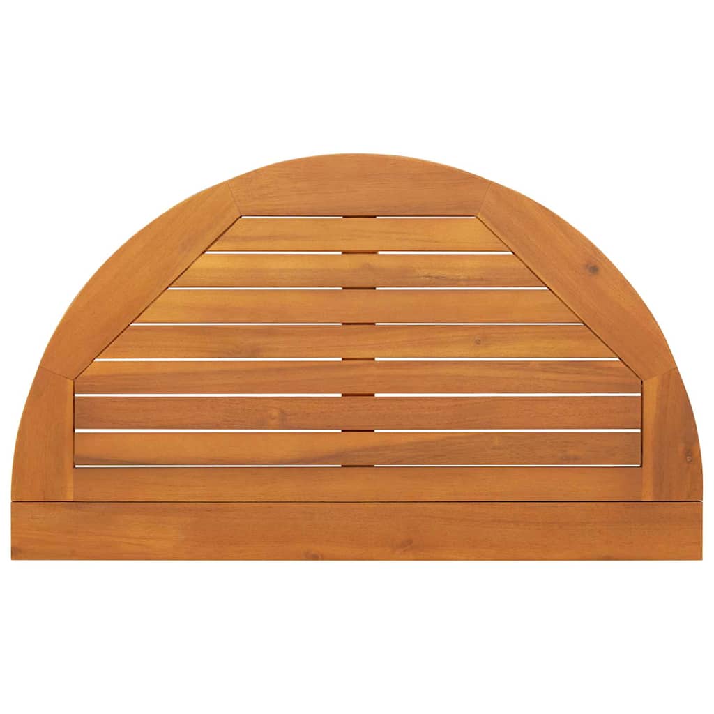 Bistro Set Folding 3 pcs Oil Natural Solid Acacia Wood