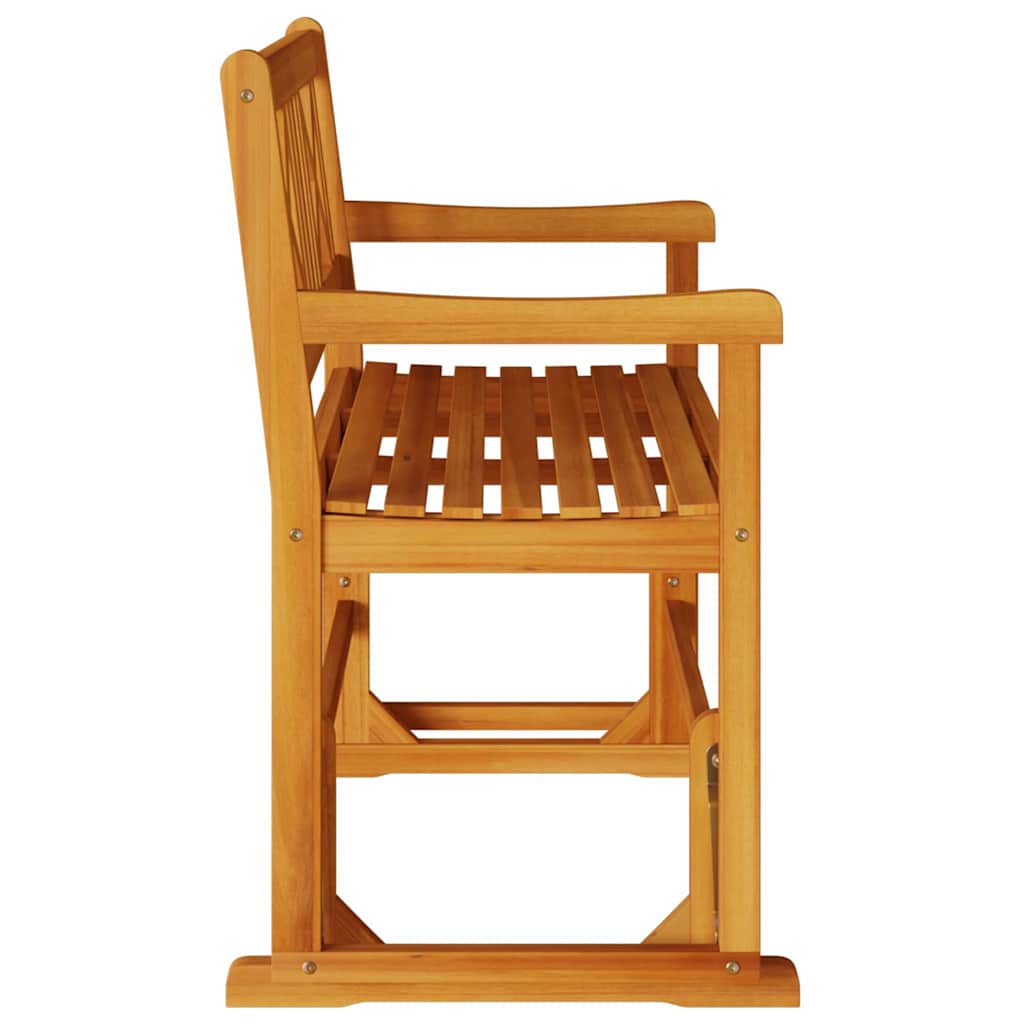 Garden Glider Bench Brown 110 x 59 x 97cm Solid Acacia wood