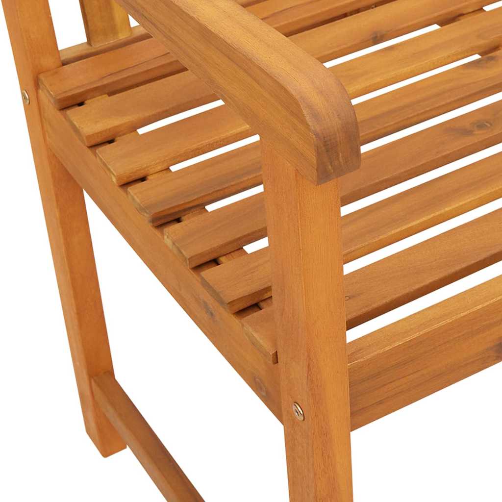 Garden Bench Brown 110 x 56 x 90cm Solid Acacia wood