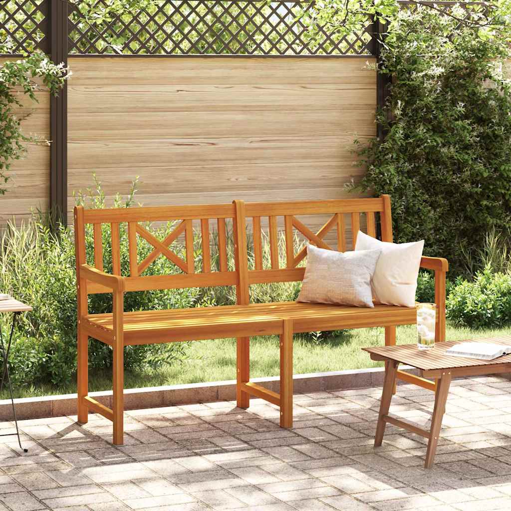 Garden Bench Brown 150 x 56 x 90cm Solid Acacia wood