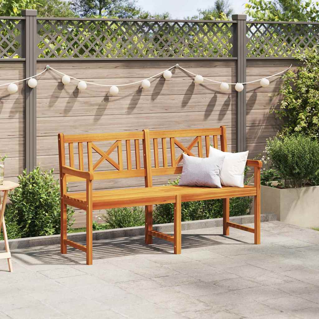 Garden Bench Brown 150 x 56 x 90cm Solid Acacia wood