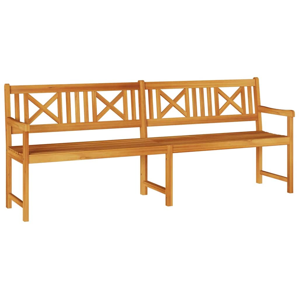 Garden Bench Brown 220 x 56 x 90 cm Solid Acacia Wood