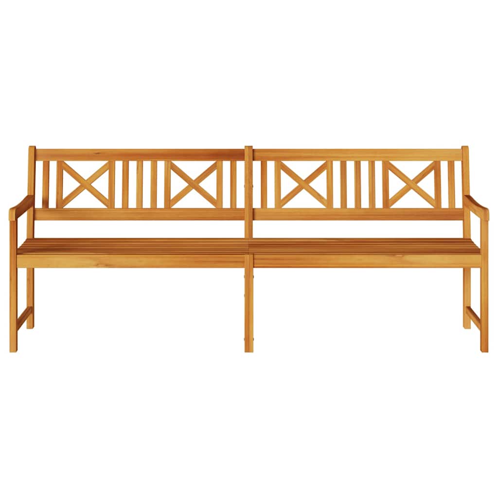 Garden Bench Brown 220 x 56 x 90 cm Solid Acacia Wood