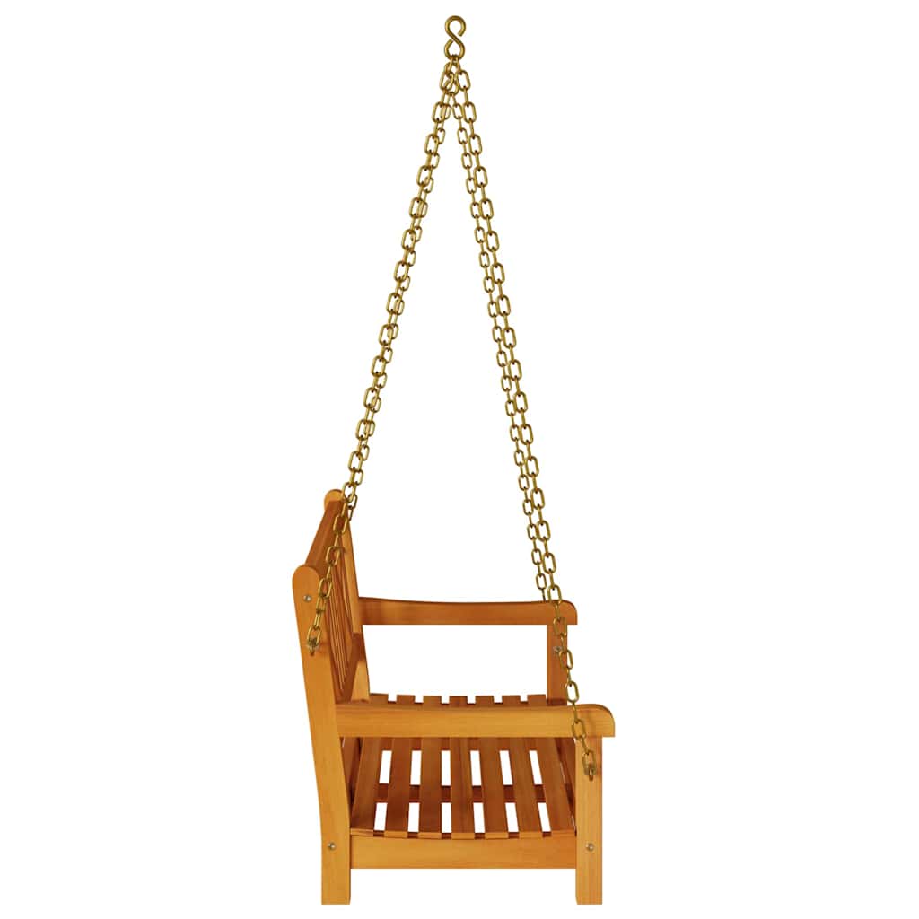 Garden Swing Bench Brown 119 x 35 x 47cm Solid Acacia wood