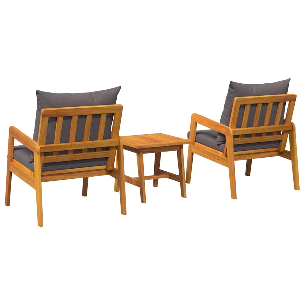 Bistro Set Brown 45 x 45 x 38cm Solid Acacia wood