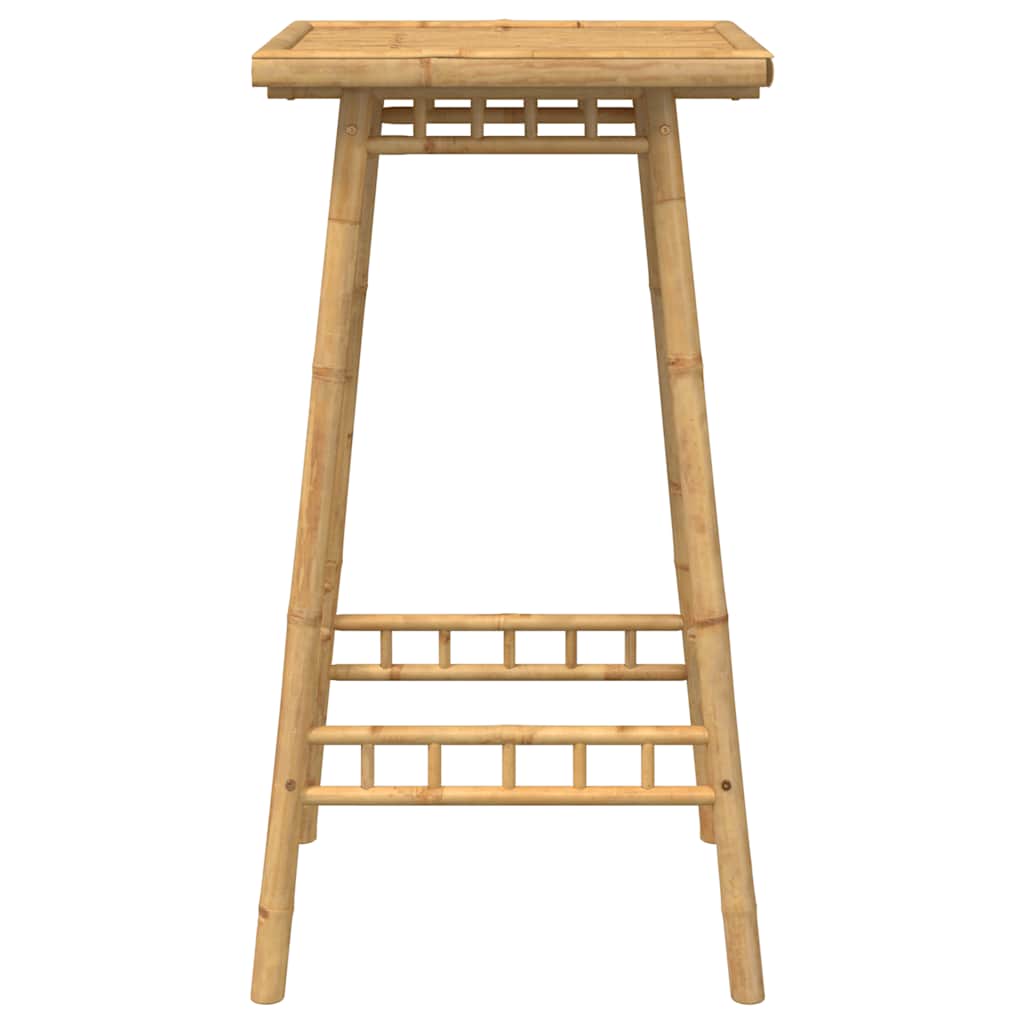 Outdoor Bar Table Square 55x55x100 cm Bamboo