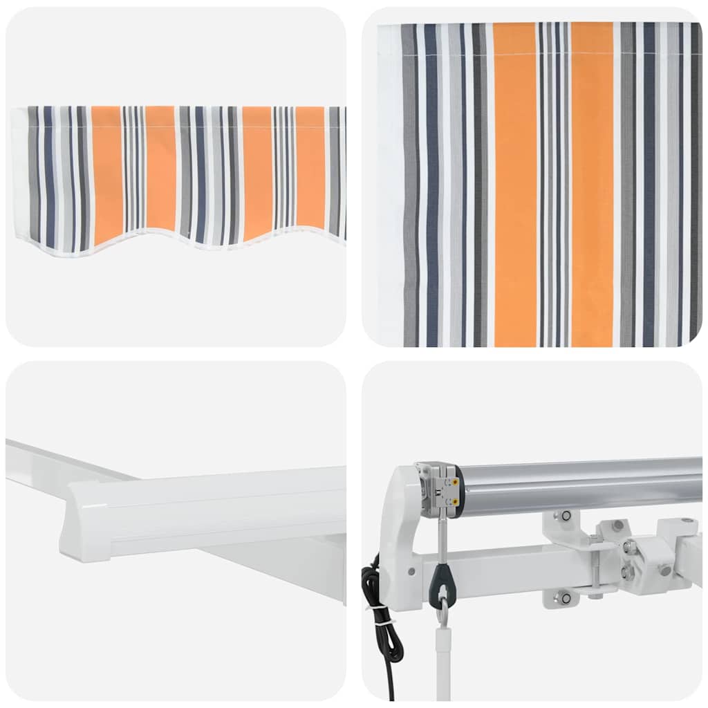 Retractable Awning Multicolour Stripe 250 x 200 cm