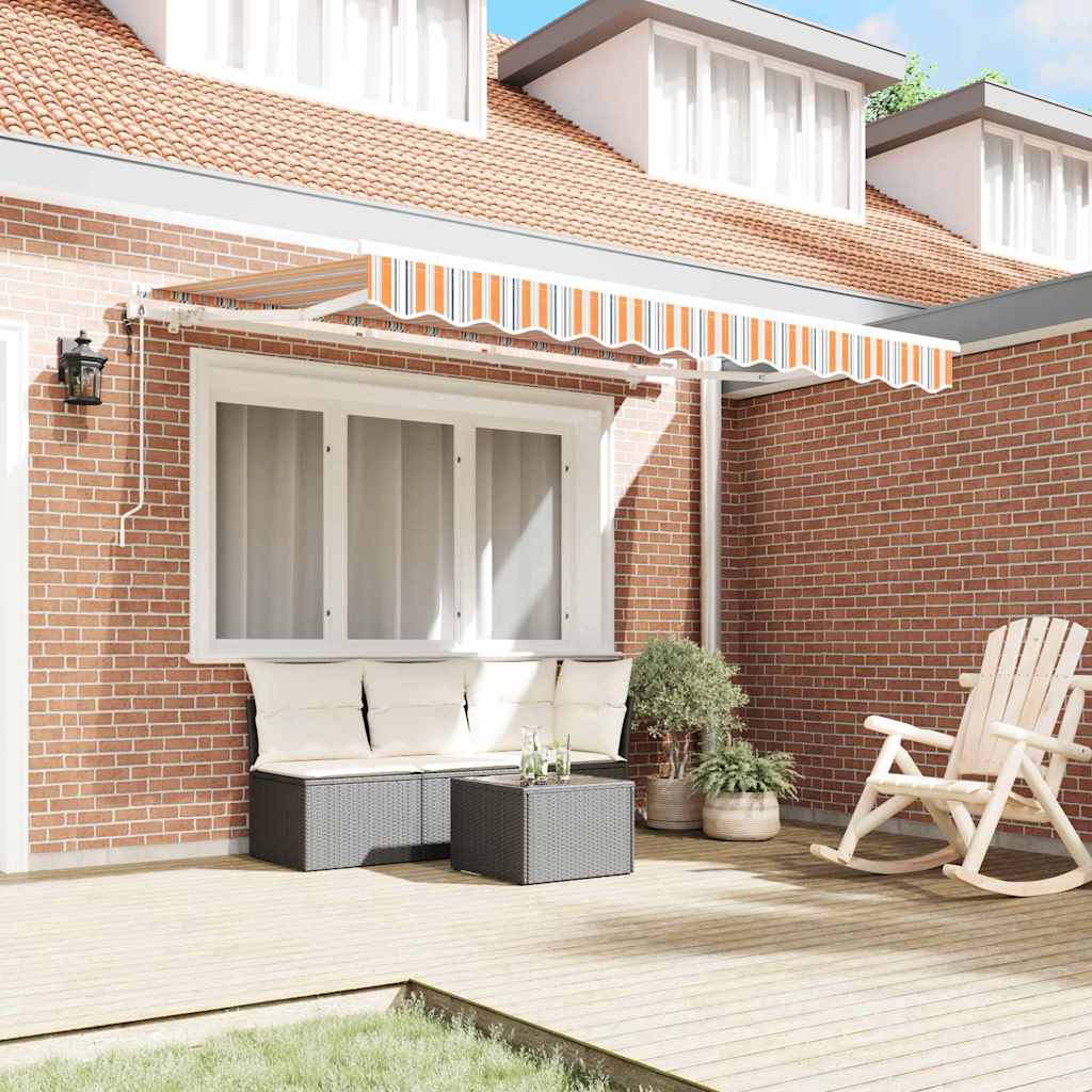 Retractable Awning Multicolour Stripe 250 x 200 cm