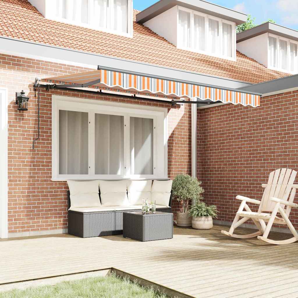 Retractable Awning Multicolour Stripe 250 x 200 cm