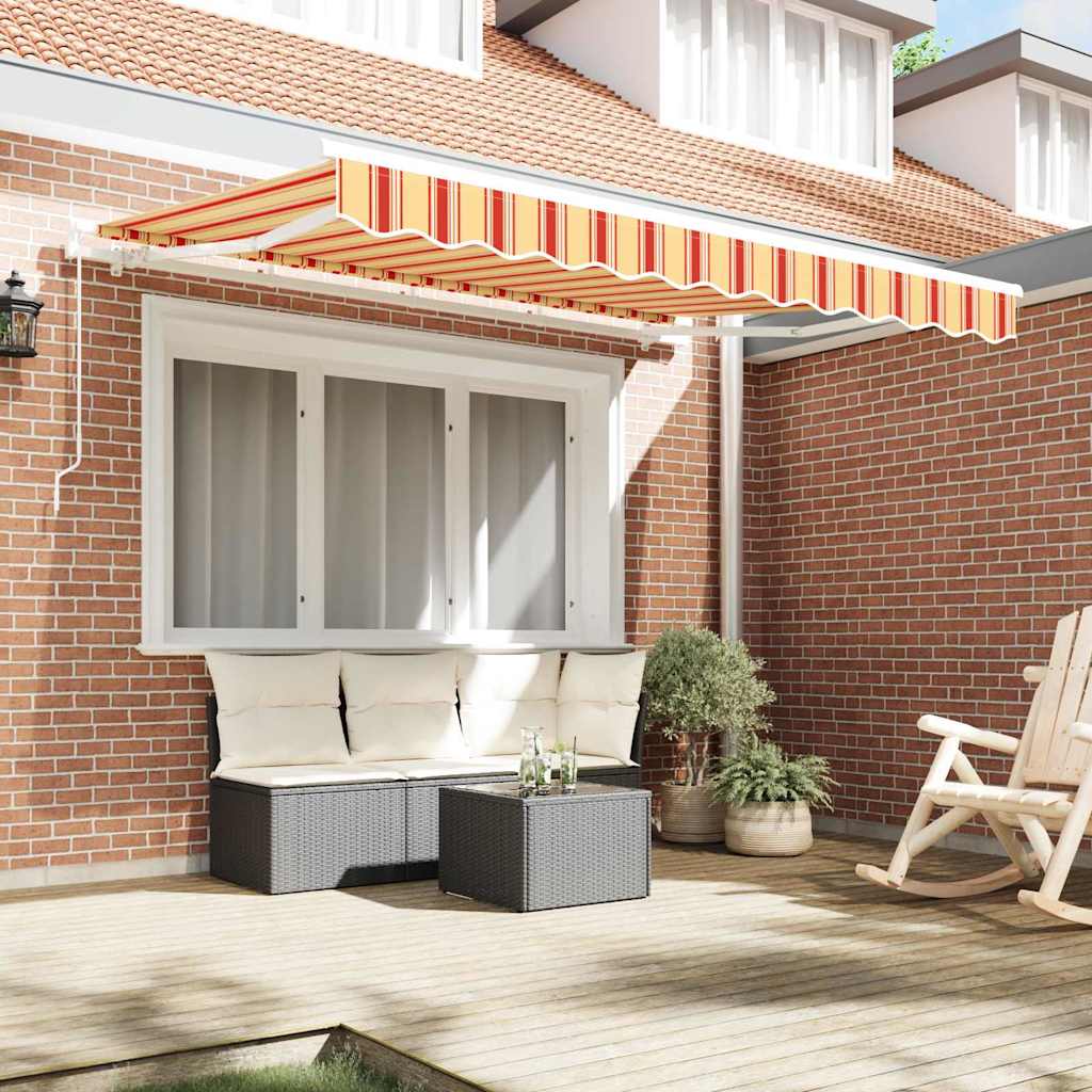 Retractable Awning Multicolour 350 x 200 cm