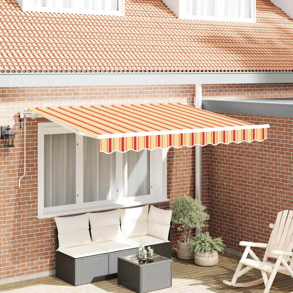 Retractable Awning Multicolour 350 x 200 cm