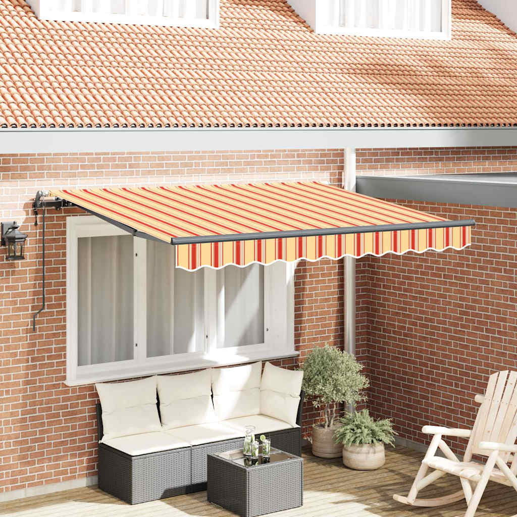 Retractable Awning Multicolour 350 x 200 cm