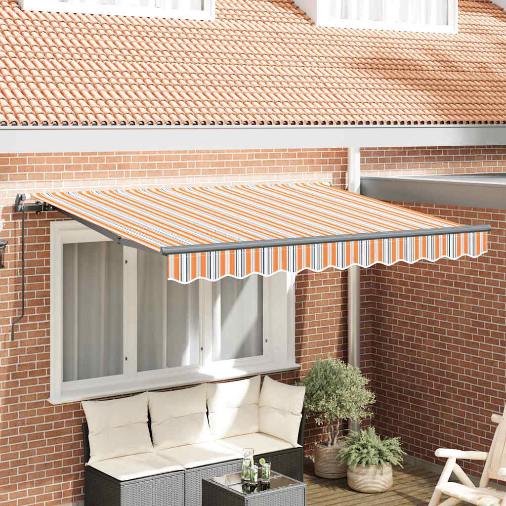 Retractable Awning Multicolour 350 x 200 cm