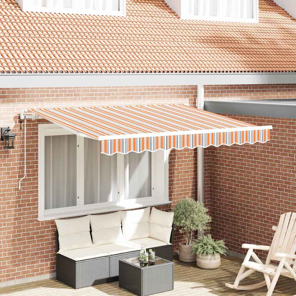 Retractable Awning Multicolour 350 x 200 cm